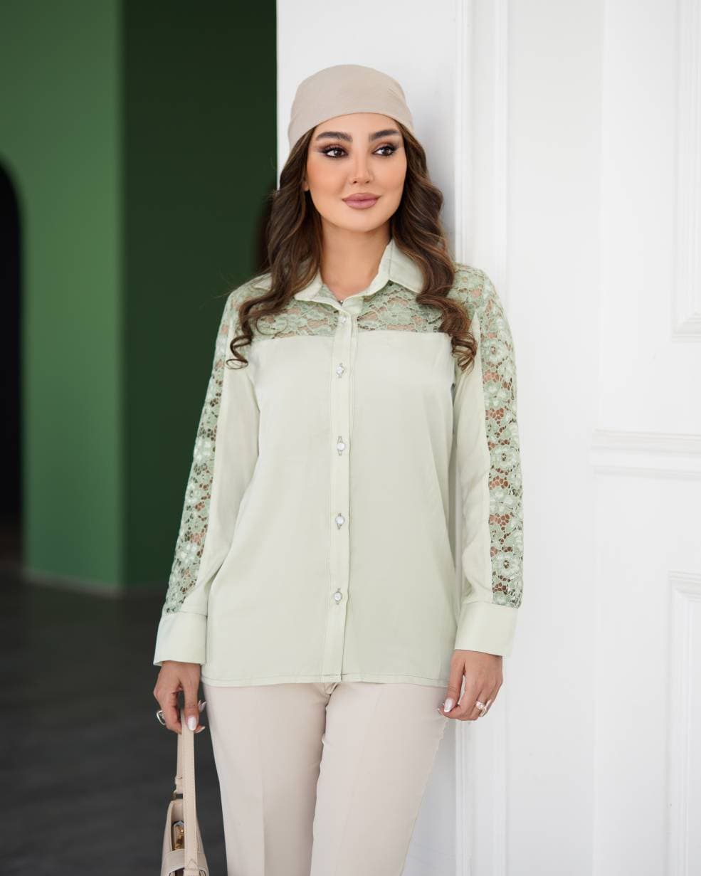 شومیز ۸۱۳ مجلسی گیپور دار زنانه(ضمانت اصالت) ارسال رایگان