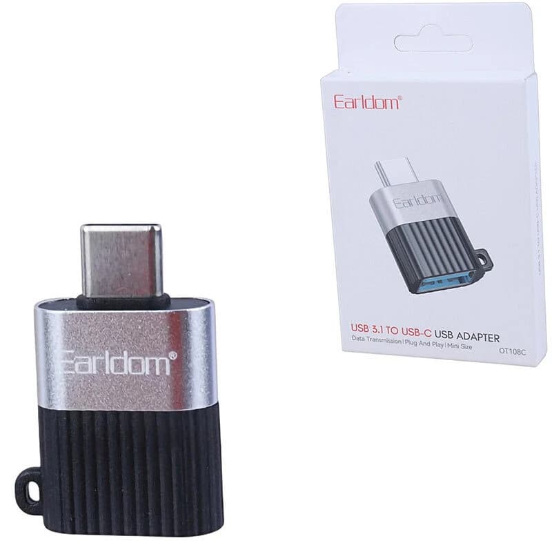 تبدیل USB OTG به تایپ سی ارلدام ET-OT108C