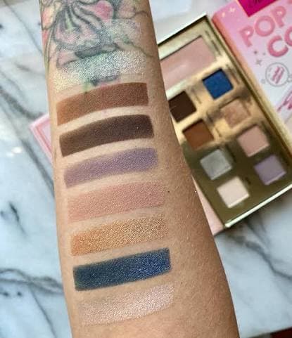 ست آرایشی Too Faced Pop The Cork | پالت سایه ۹ رنگ و لیپ گلاس حجمدهنده فولسایز — تصویر ۶