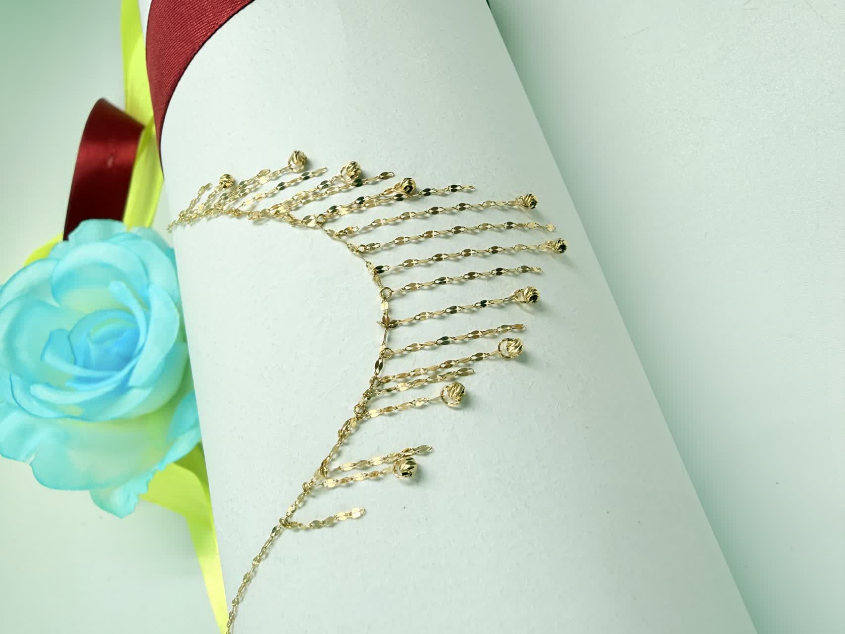 گردنبند شراره ای ساده گوی