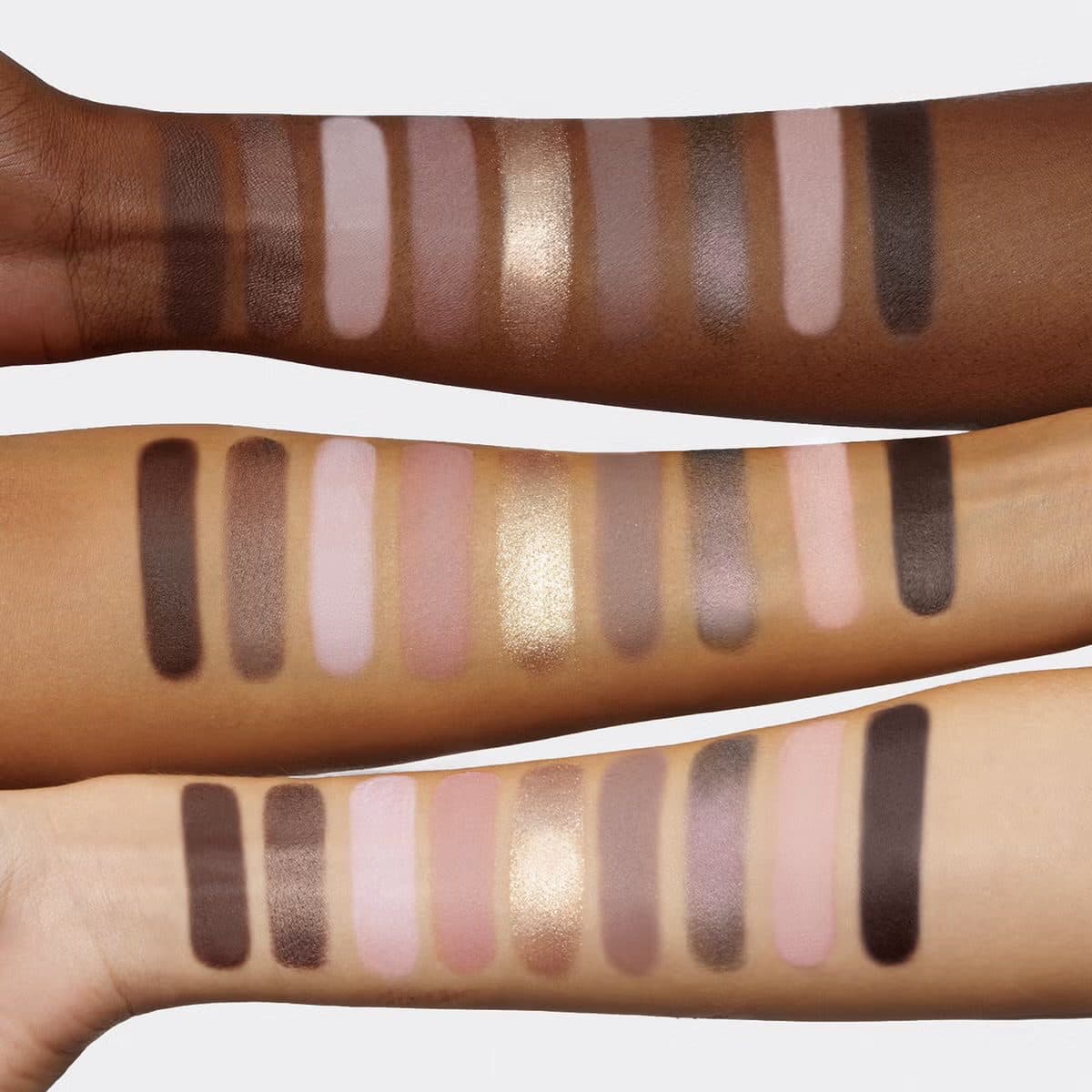 پالت سایه هدی بیوتی مدل Greige | Huda Beauty Creamy Obsessions Eyeshadow Palette – Greige — تصویر ۳