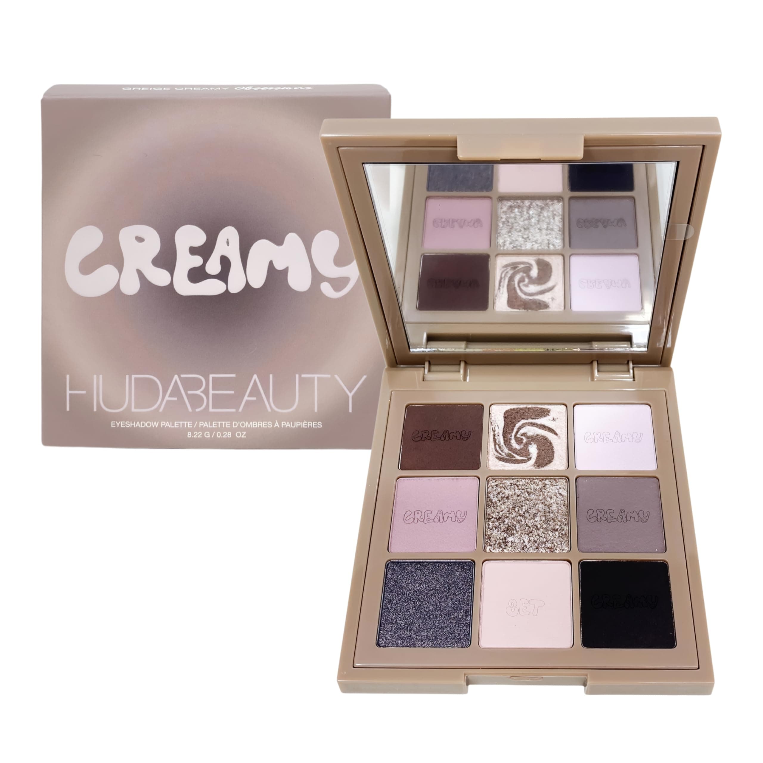 پالت سایه هدی بیوتی مدل Greige | Huda Beauty Creamy Obsessions Eyeshadow Palette – Greige