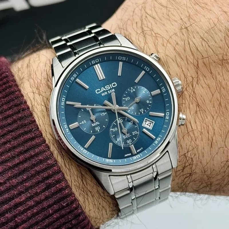 ساعت مردانه کاسیو مدل CASIO MTP-E515D-2A1VDF — تصویر ۵