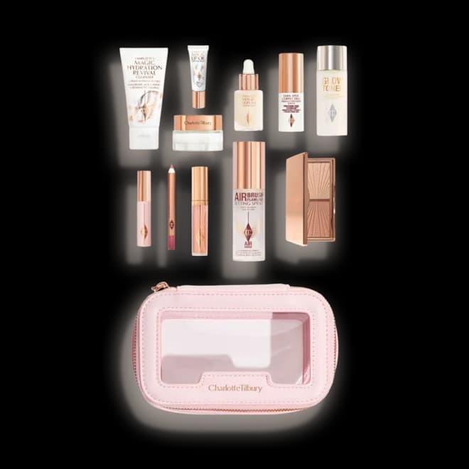 کیف لوازم آرایش شارلوت تیلبری صورتی | Charlotte Tilbury Pink Beauty Cosmetic Bag — تصویر ۴