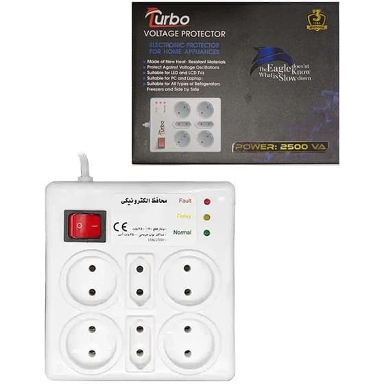 محافظ برق 6 کانال 3 متری توربو Turbo — تصویر ۲