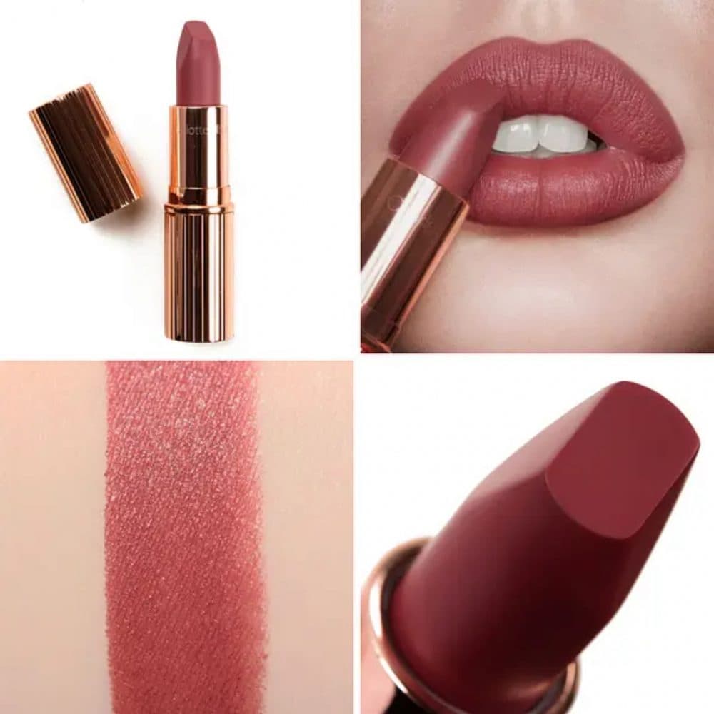 رژ لب مات شارلوت تیلبری رنگ Pillow Talk Medium | Charlotte Tilbury Matte Revolution Lipstick – Pillow Talk Medium (3.5g) — تصویر ۶
