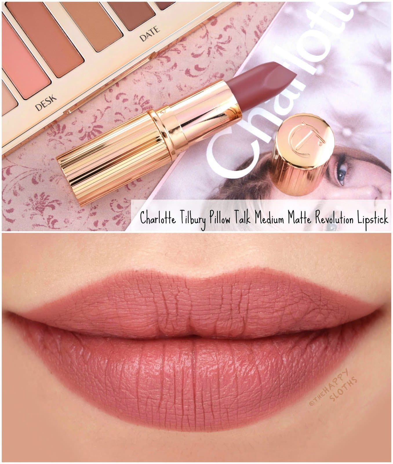 رژ لب مات شارلوت تیلبری رنگ Pillow Talk Medium | Charlotte Tilbury Matte Revolution Lipstick – Pillow Talk Medium (3.5g) — تصویر ۸