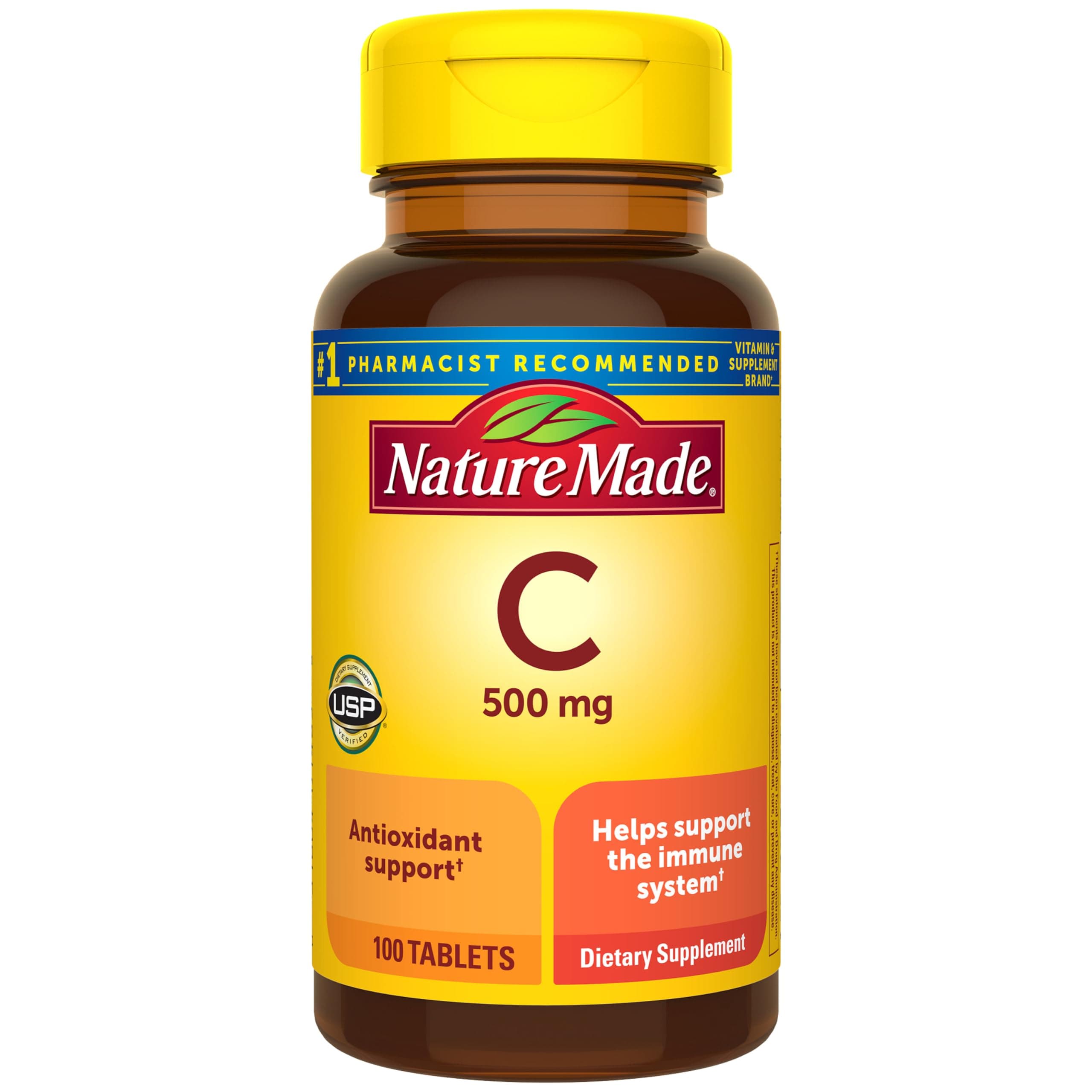 ویتامین C 500 میلی‌گرم نیچر مید ۱۰۰ عددی | Nature Made Vitamin C 500mg (100 Tablets) — تصویر ۲