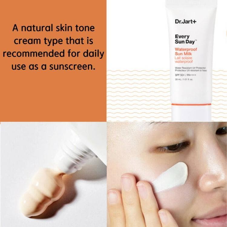 ضد آفتاب واترپروف دکتر جارت SPF50+ PA++++ | Dr.Jart+ Every Sun Day Waterproof Sun Milk 30ml — تصویر ۴