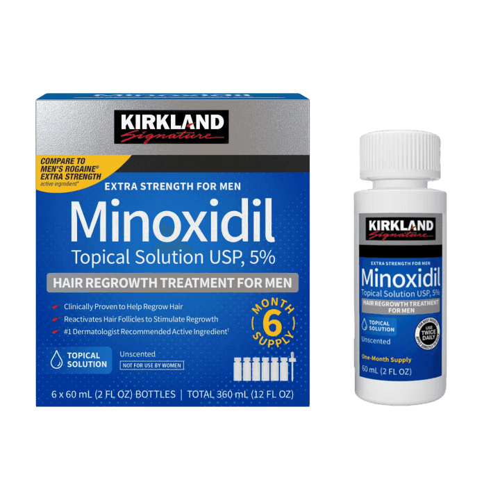 محلول ماینوکسیدیل ۵٪ کرکلند ۶۰ میلیلیتر | Kirkland Signature Minoxidil 5% Topical Solution (60ml)