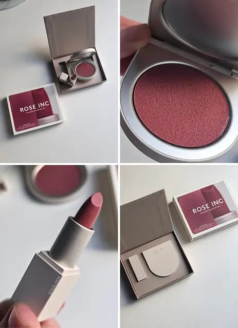 ست هدیه رژگونه کرمی و رژ لب رز اینک | Rose Inc The Cream Color Gift Set — تصویر ۶
