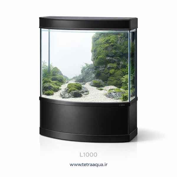 آکواریوم شرکتی با پایه L-1000 مشکی دلسا
