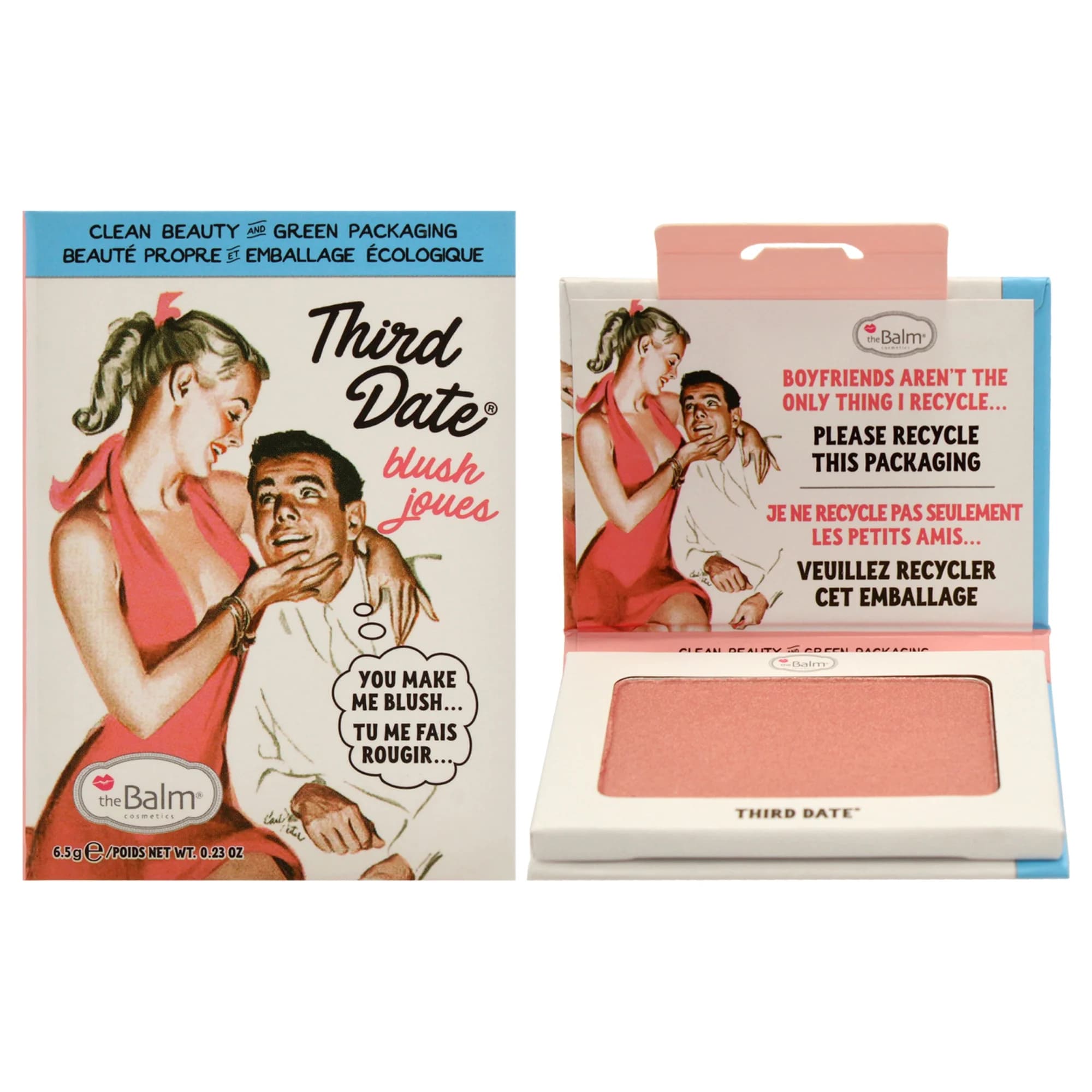 رژگونه پودری دبالم مدل Third Date theBalm Third Date Powder Blush وزن: 6.5 گرم — تصویر ۶