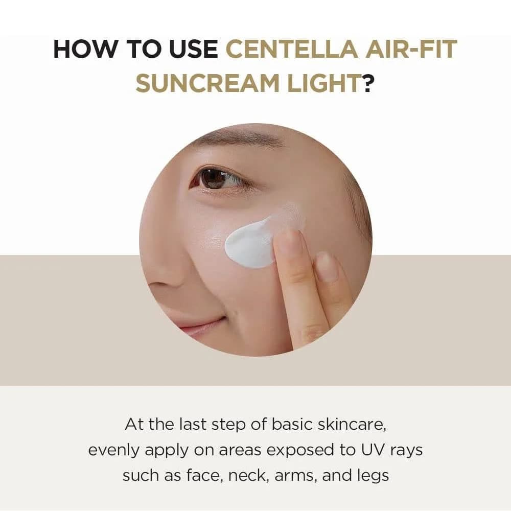 ضد آفتاب( سنتلا )SKIN1004 Madagascar Centella Air-Fit Suncream Light SPF30 PA++++ | حجم 50 میلی‌لیتر — تصویر ۶