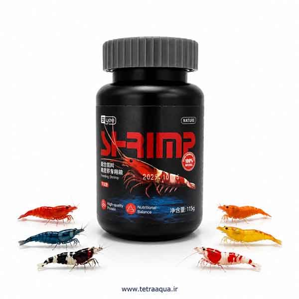 غذای قرصی میگو و کف خوار yee SHRIMP 115g