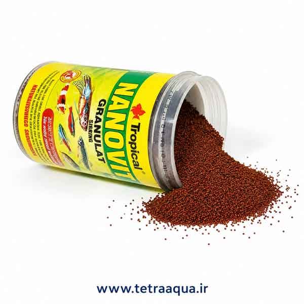 غذای ماهی نانو ویت گرانول تروپیکال Nanovit Granulat Tropical 250 ml