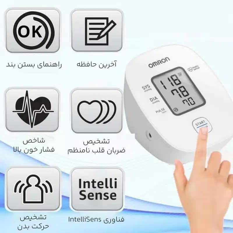 فشارسنج دیجیتال بازویی امرن M1 Basics — تصویر ۴