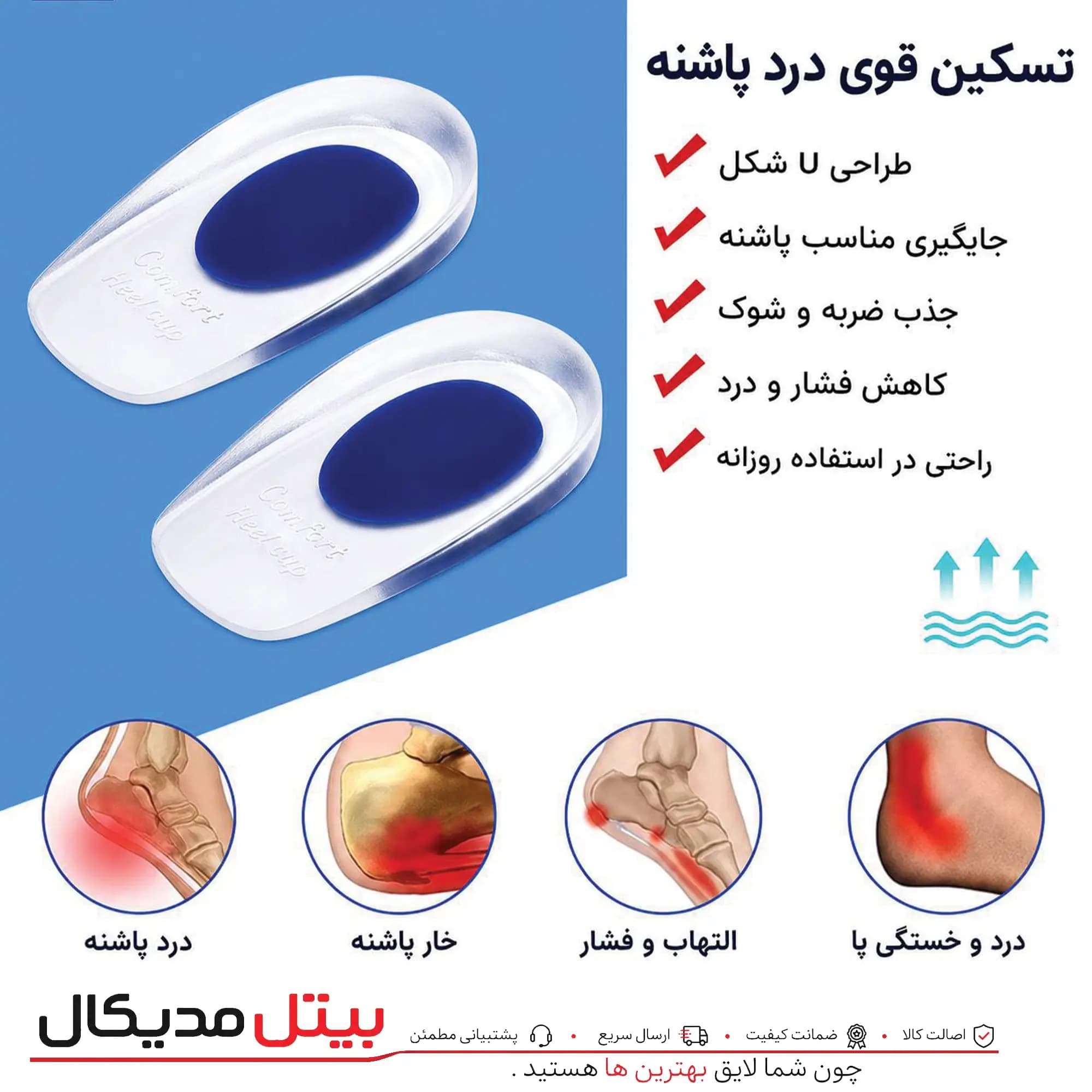 پاشنه شفاف بیتل (خارپاشنه) سری جدید — تصویر ۶