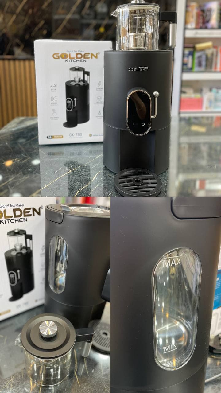 سماور برقی داخل شیشه GOLDEN💥 مدل GK-780