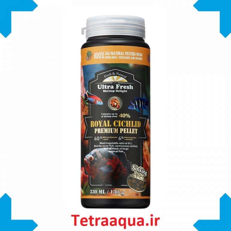 غذای ماهی گوشتخوار آزو 330 میل AZOO ROYAL CICHLID