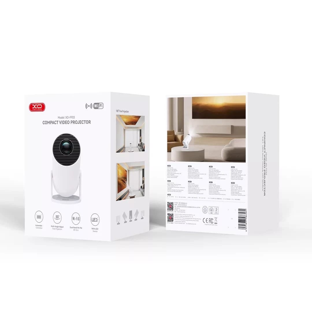 ویدئو پروژکتور مینی ایکس او مدل FF03 کیفیت HD — تصویر ۴