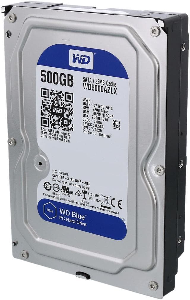 هارد وسترن دیجیتال 500GB مدل آبی – شرکتی — تصویر ۳