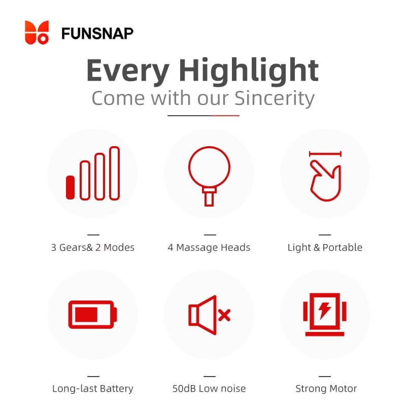ماساژور تفنگی شیائومی مدل FunSnap Cooper — تصویر ۸