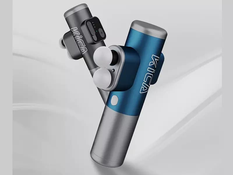 مینی ماساژور تفنگی دو سر کیکا Massage Gun Kica 3 A3S — تصویر ۶