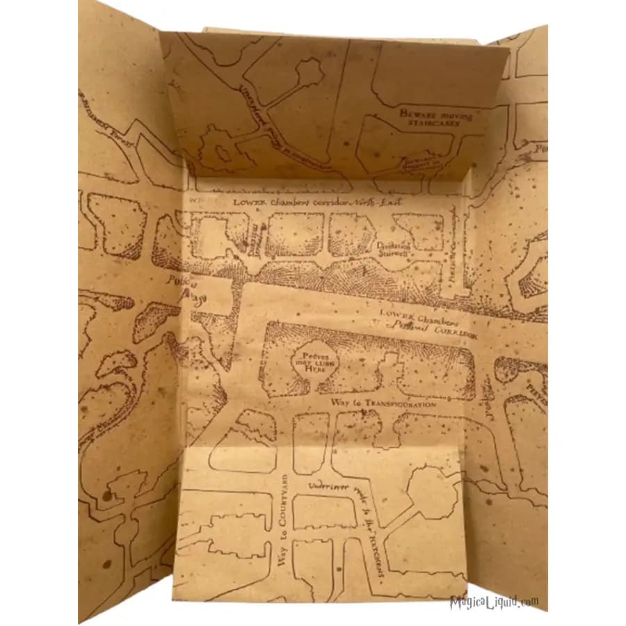 نقشه غارتگر هری پاتر Marauder’s Map — تصویر ۳