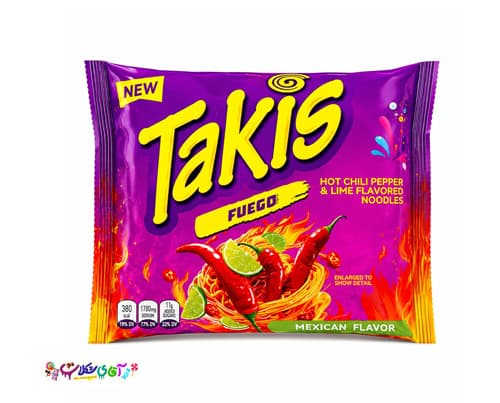نودل تاکیس فوئگو لیمو فلفل Takis FUEGO