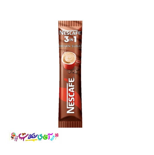 نسکافه با شکر قهوه ای تکی نسکافه NESCAFE
