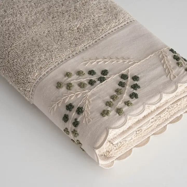 ست حوله ۱۰ تکه دونفره برند ecocotton مدل Derin — تصویر ۵