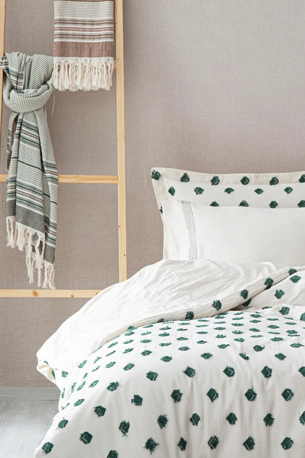 سرویس ملحفه Imre دونفره کینگ سایز برند ecocotton — تصویر ۳