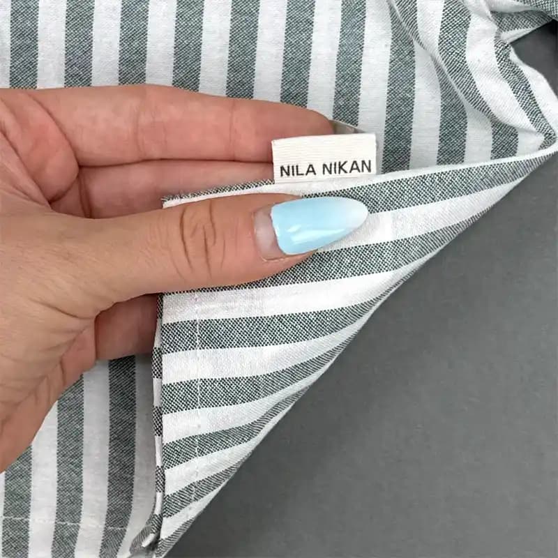 استایل آماده│شومیز پسرانه راه راه مدل کیان کد 1472 — تصویر ۸