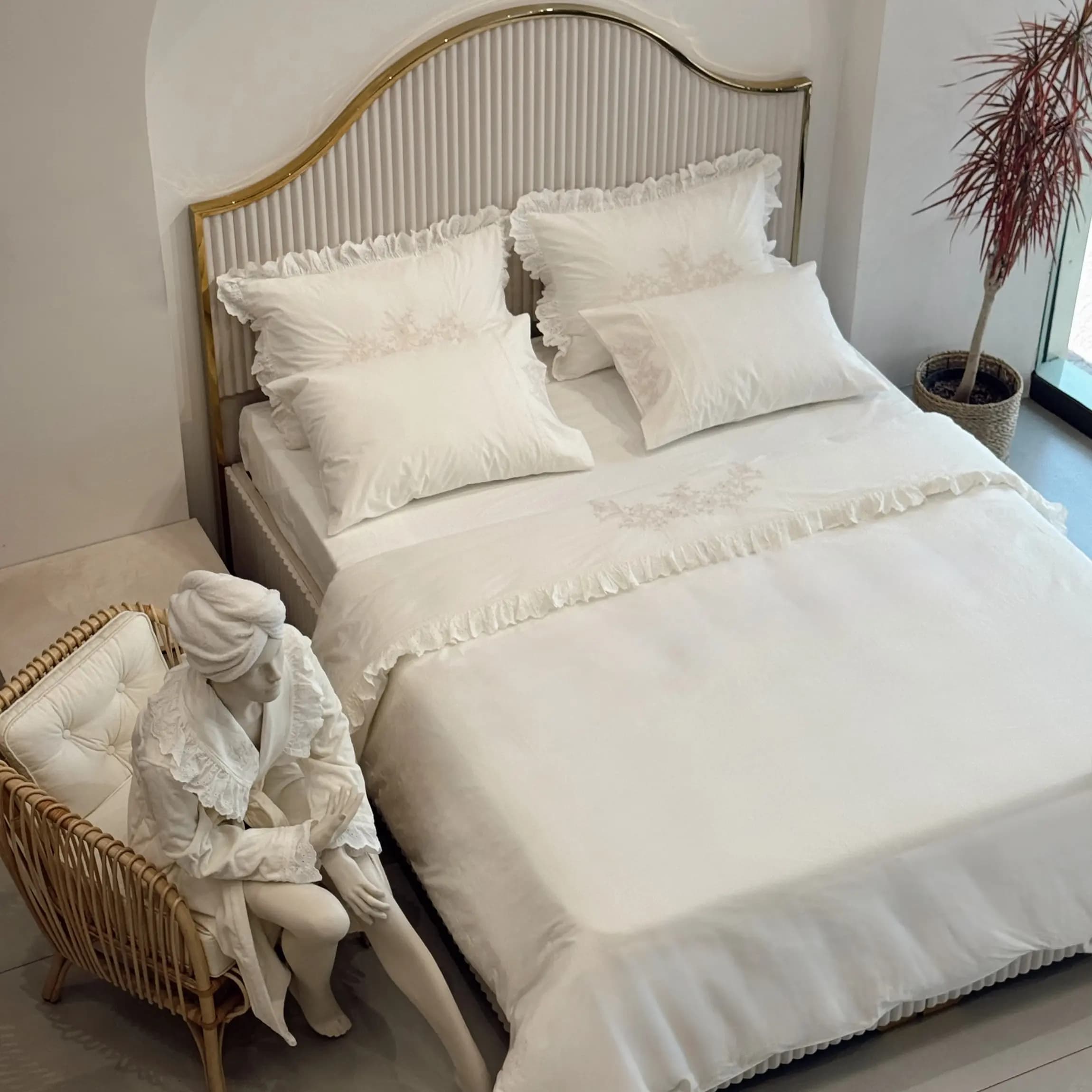 سرویس ملحفه Elsa دونفره کینگ سایز برند ecocotton — تصویر ۲