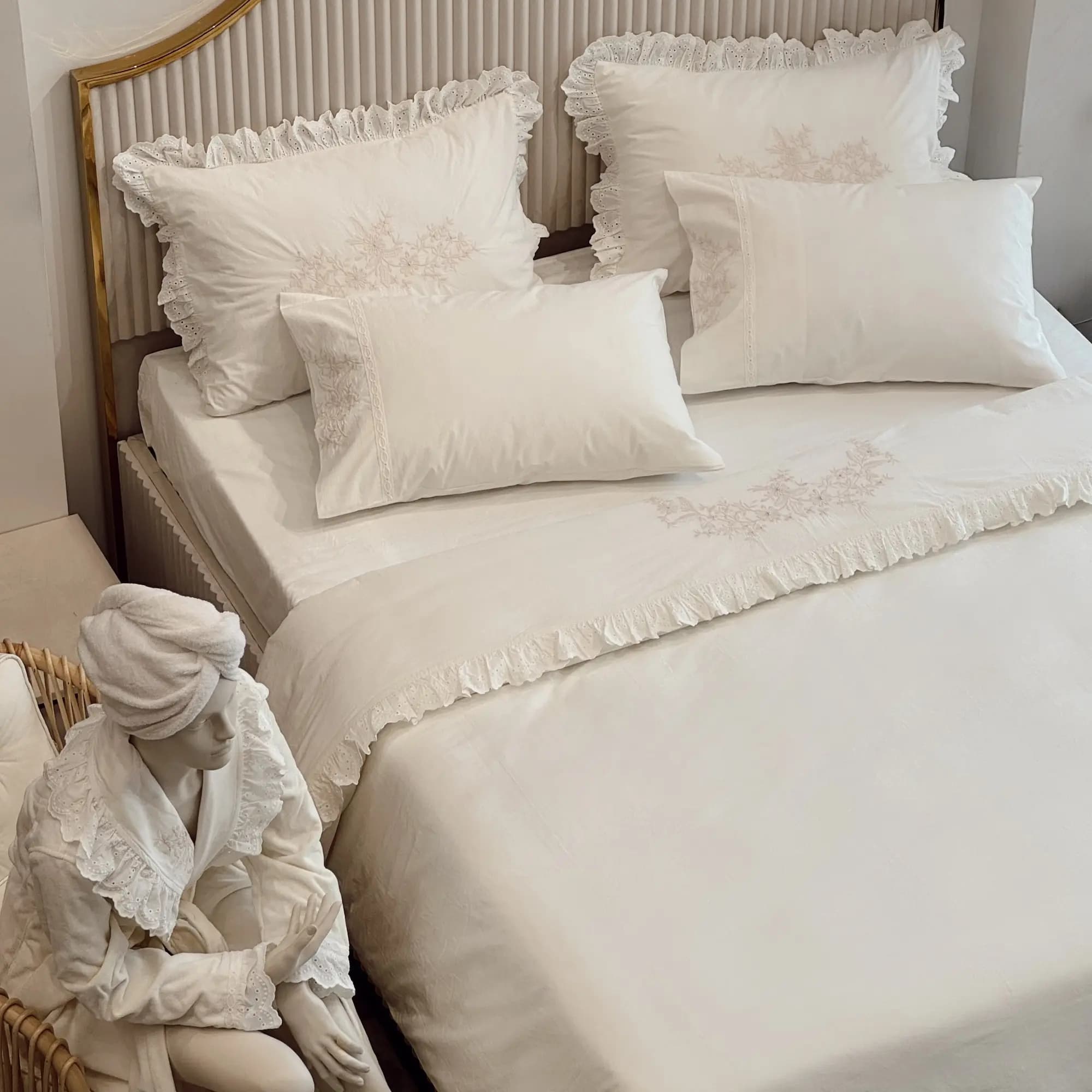 سرویس ملحفه Elsa دونفره کینگ سایز برند ecocotton — تصویر ۳