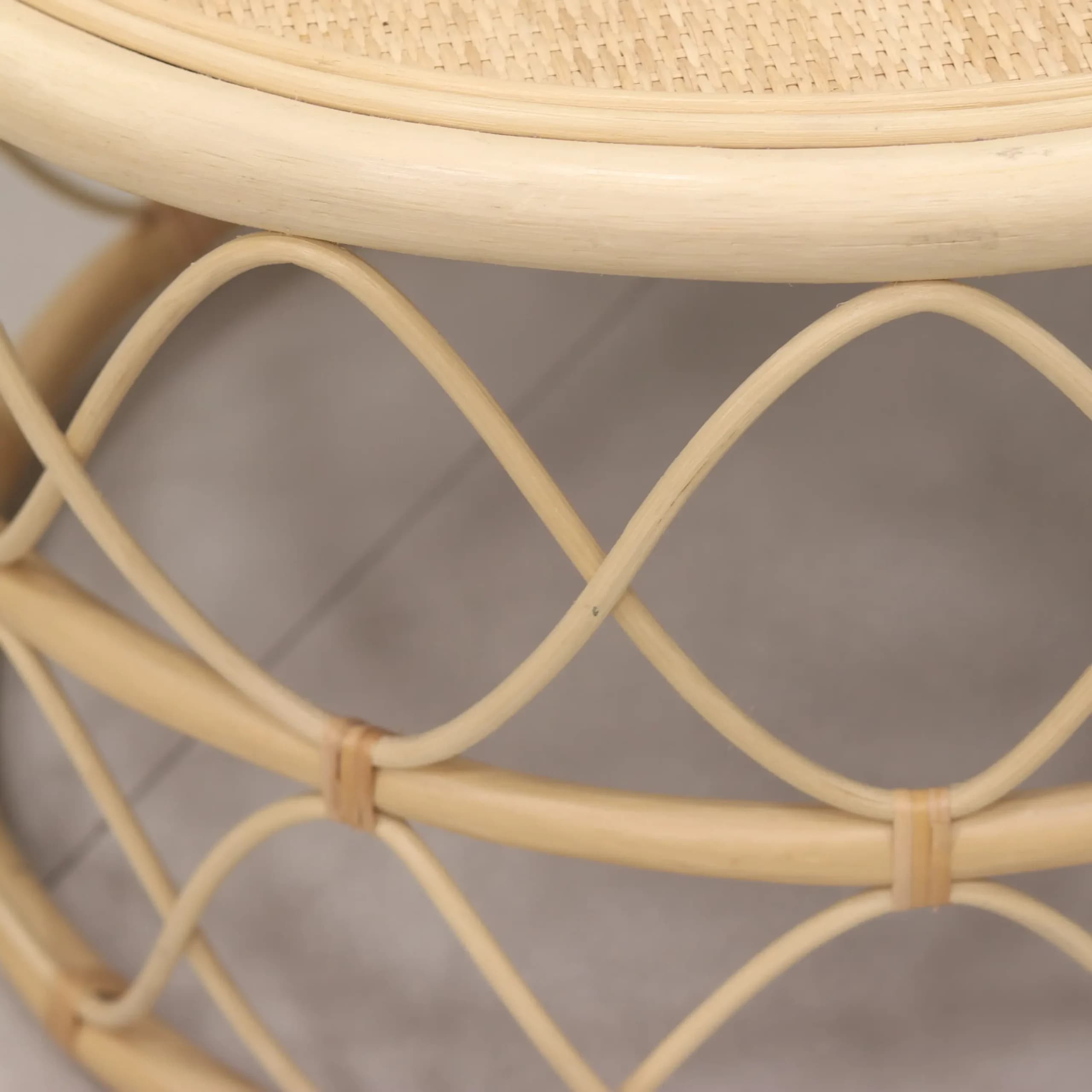میز وسط از چوب راتان مدل Round — تصویر ۵