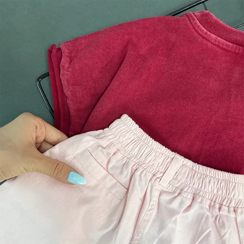 استایل اماده│تیشرت و شلوارک بچگانه تابستانی طرح میلانو کد 1398 — تصویر ۷