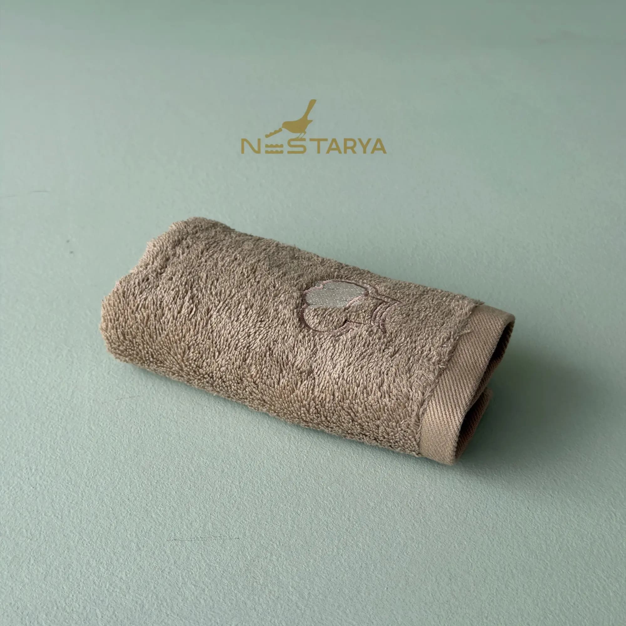 حوله آشپزخانه Mocha برند ecocotton سایز 50*30 — تصویر ۲
