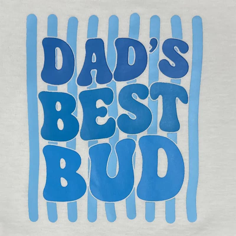 استایل آماده│تیشرت و شلوارک بچگانه طرح Dad’s Best Bud کد 1408 — تصویر ۸