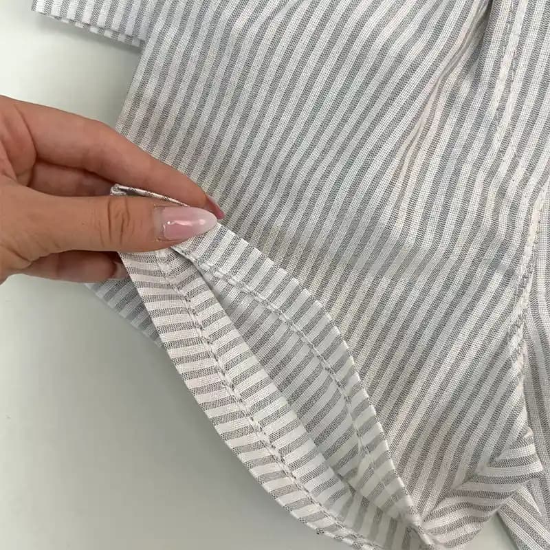 ست شومیز و شلوارک لینن بچگانه مدل راشل کد 4364 — تصویر ۵