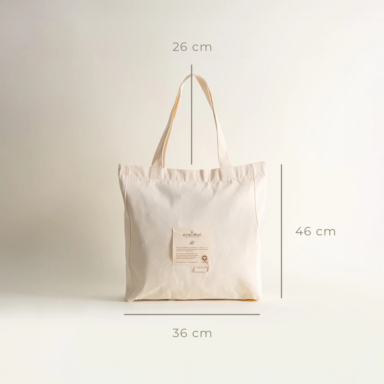 توت بگ برند ecocotton سایز بزرگ — تصویر ۵