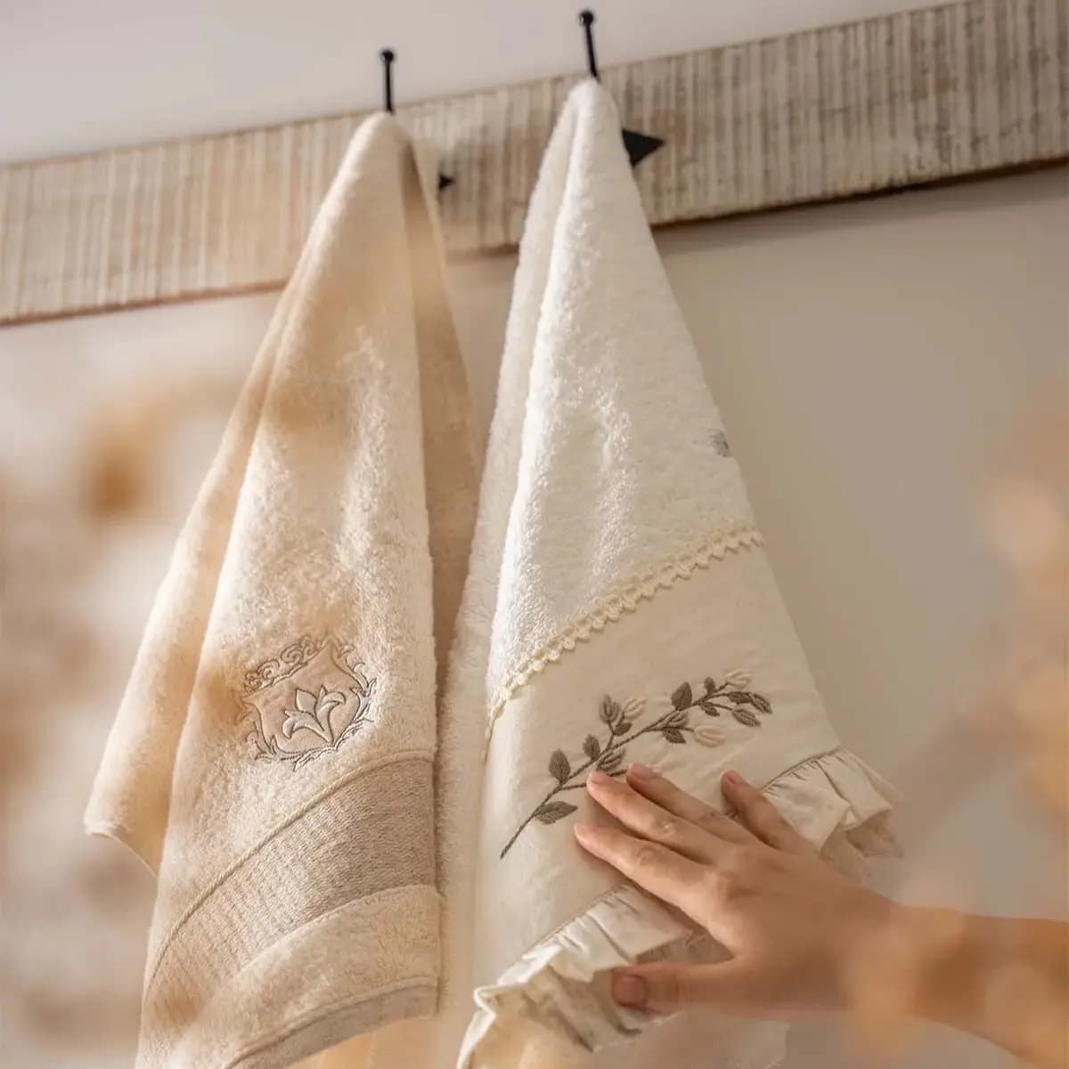 ست حوله ۱۰ تکه دونفره برند ecocotton مدل Leyna — تصویر ۴