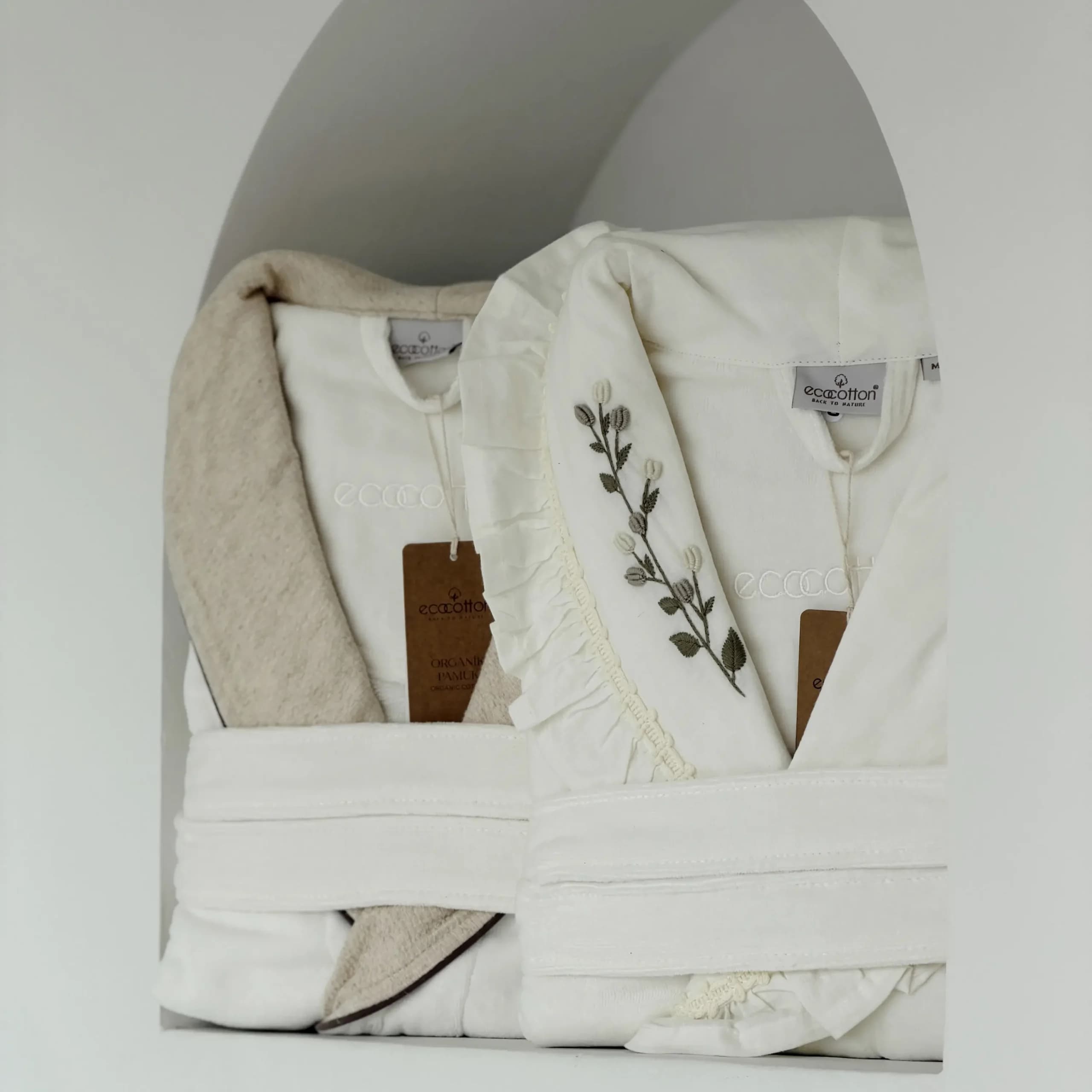 ست حوله ۱۰ تکه دونفره برند ecocotton مدل Leyna — تصویر ۳