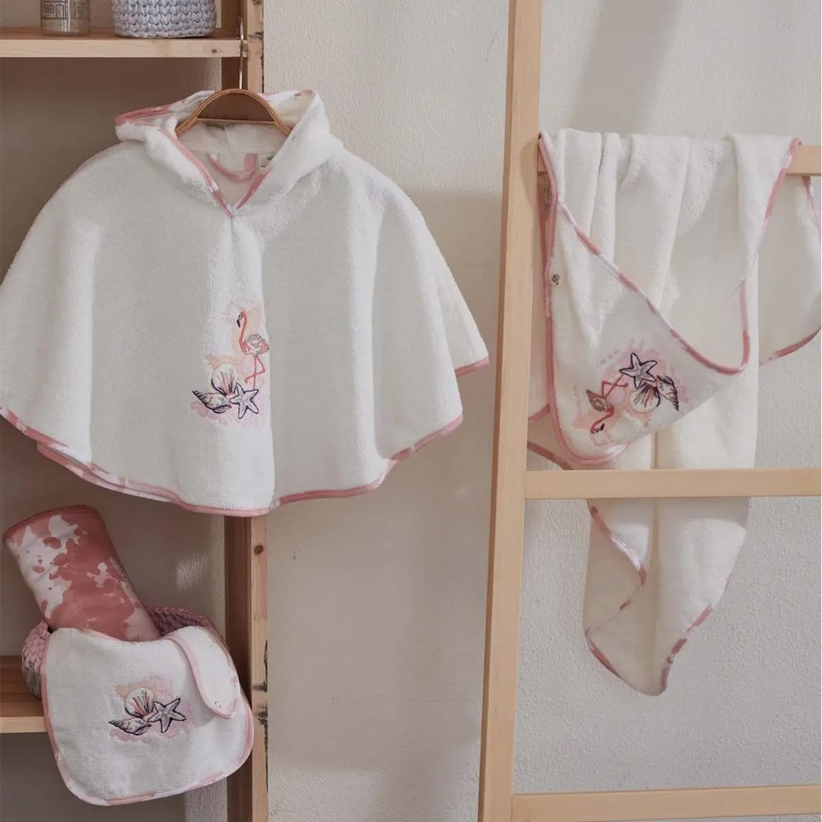 حوله 4 تکه نوزادی Rosa برند ecocotton