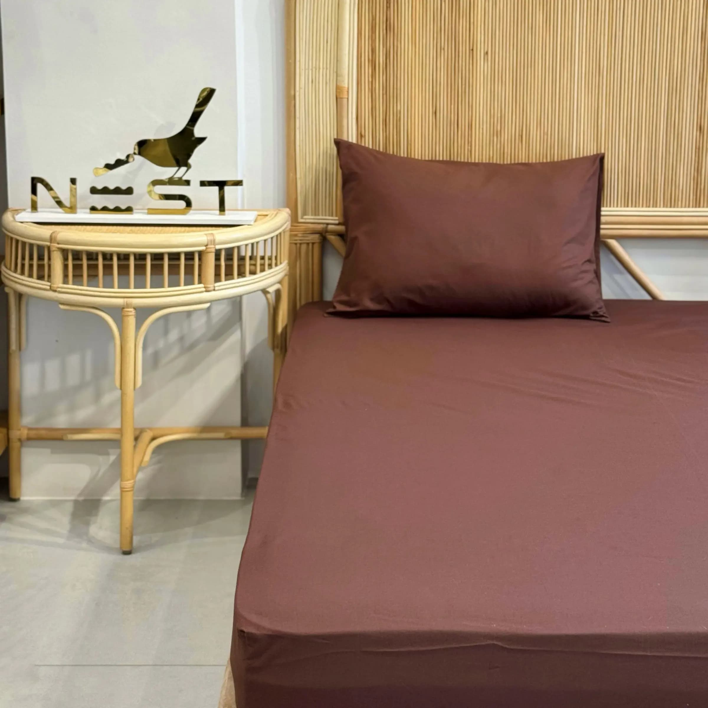 نیم ست ملحفه کشدار 180 با روبالشی برند Nest — تصویر ۹