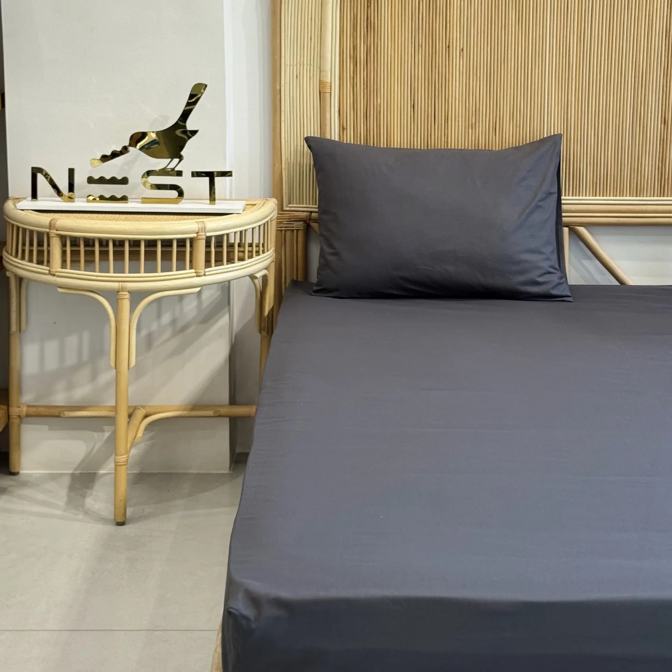 نیم ست ملحفه کشدار 200 با روبالشی برند Nest — تصویر ۷