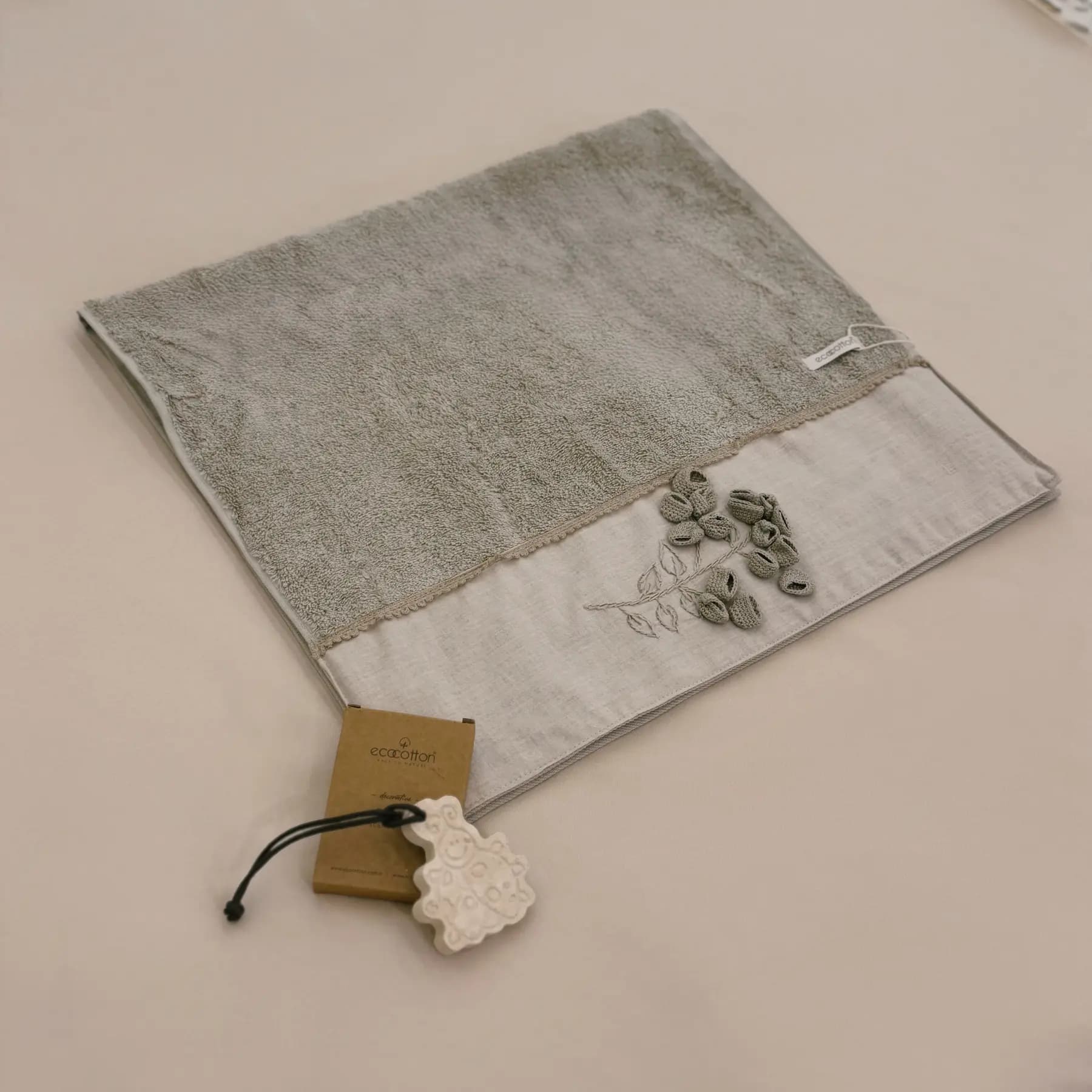 ست حوله تن پوش 4 تکه زنانه برند ecocotton مدل Masal — تصویر ۶
