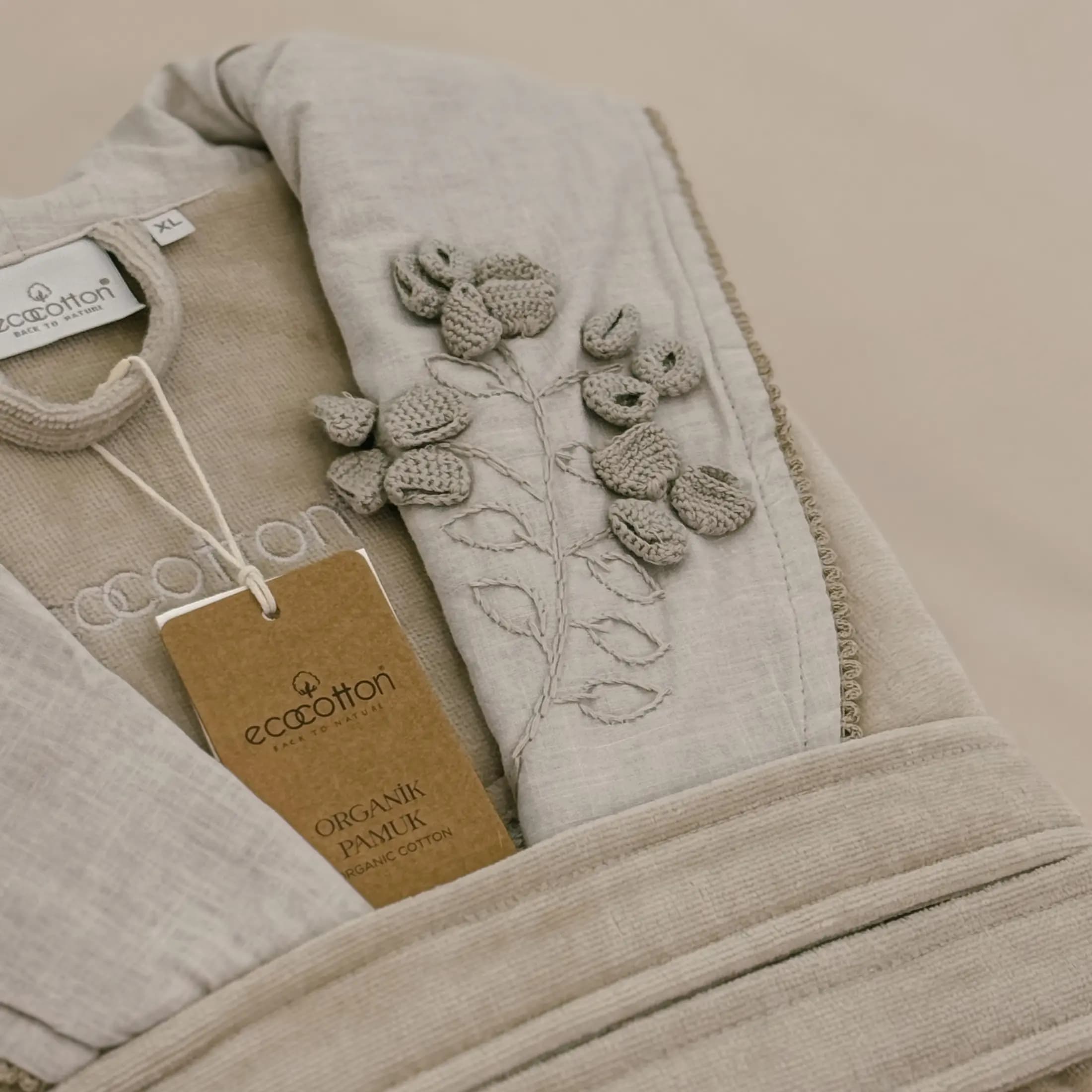 ست حوله تن پوش 4 تکه زنانه برند ecocotton مدل Masal — تصویر ۳