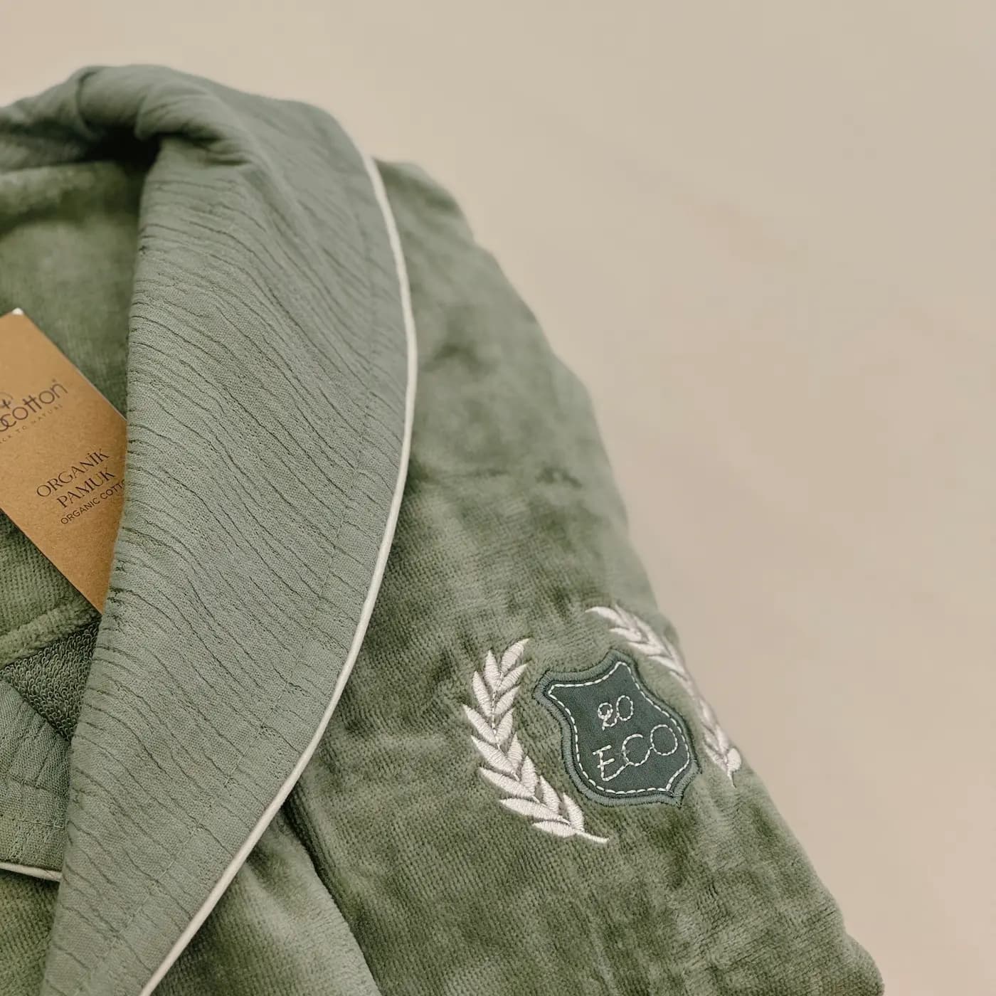 ست حوله تن پوش 4 تکه مردانه برند ecocotton مدل Derin — تصویر ۳